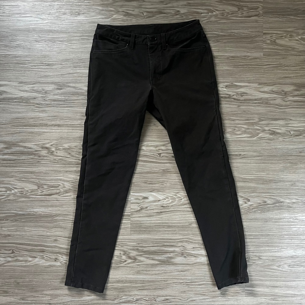 Lululemon ABC Pant Slim Black Mens 30 Technical 5 Pocket Trousers
